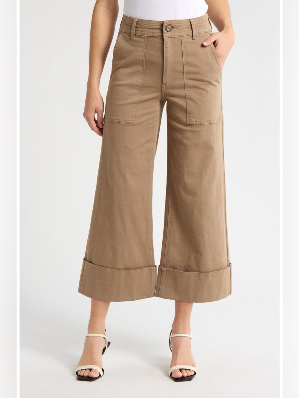 Pistola Maya High Waist Croped Cuffed Wide Leg Jeans Women’s 28 - 25” Inseam